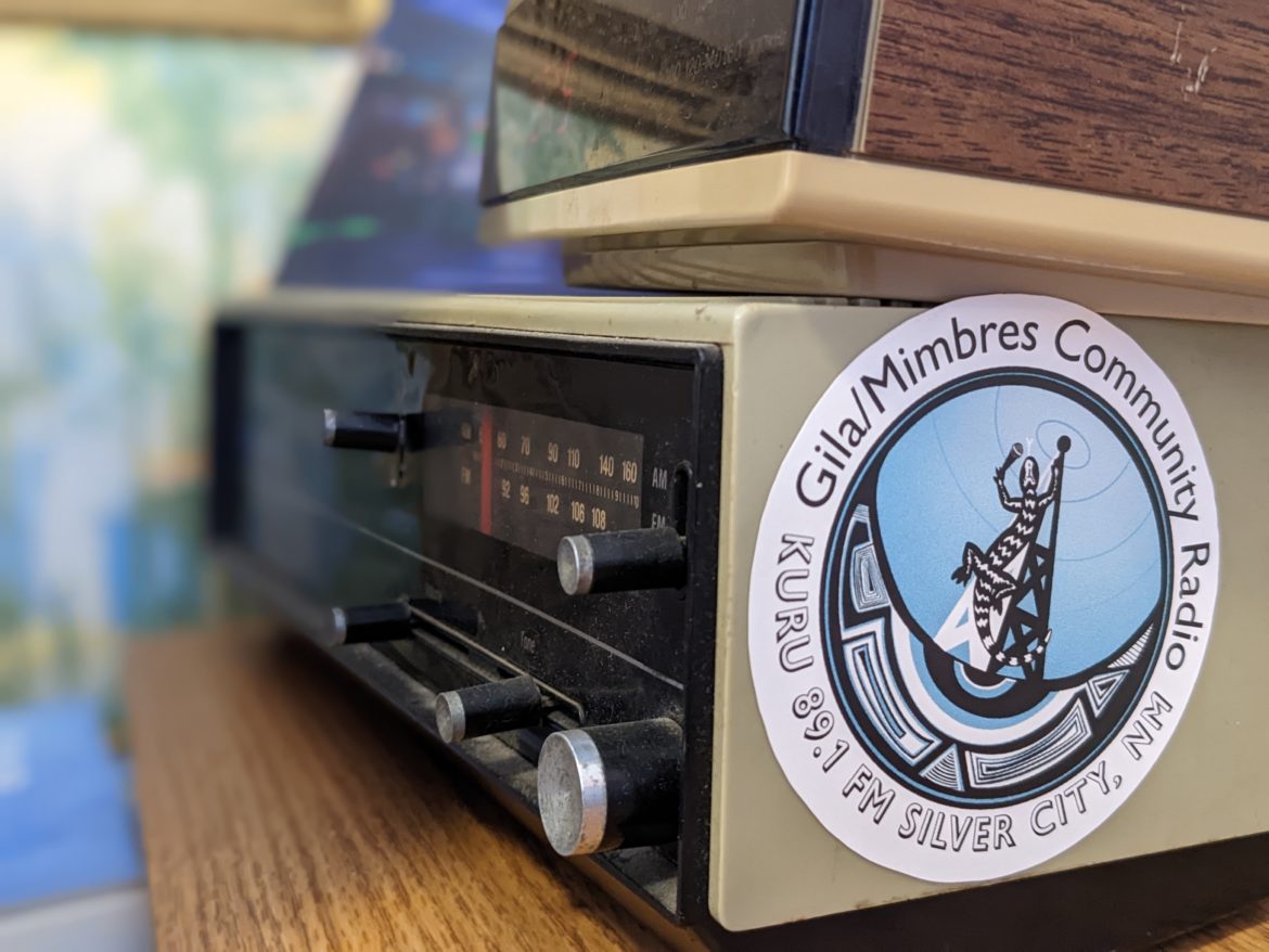 KURU Sticker on an old radio